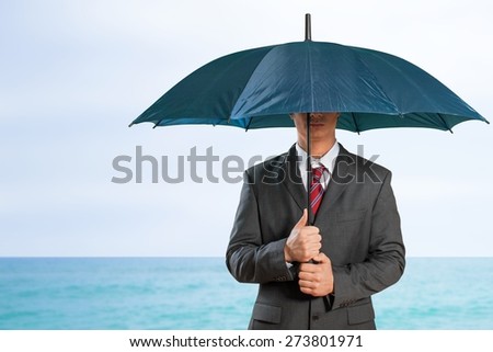 Umbrella, Rain, Men.