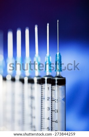 Syringe, Surgical Needle, Healthcare And Medicine.