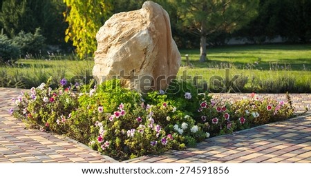 Landscaped, Front or Back Yard, Waterfall.