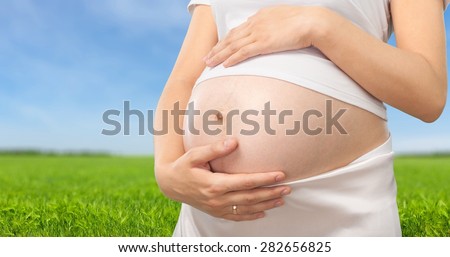 Human Pregnancy, Abdomen, Women.