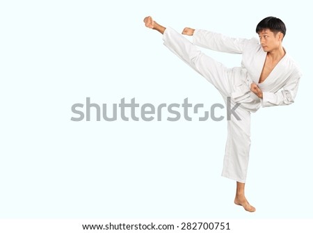 Karate, Martial Arts, Kicking.