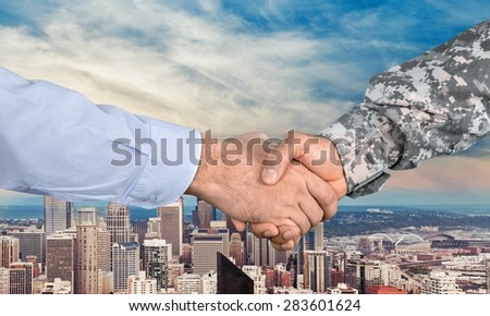 Armed Forces, Veteran, Handshake.