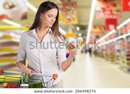 Supermarket, Food, Groceries.