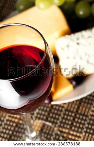 Wine, Cheese, Food.