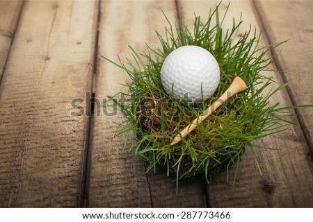 Golf, Golf Ball, Tee.