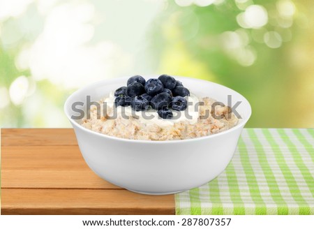 Cereal, isolated, dish.