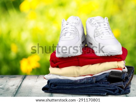 Clothing, Folded, Laundry.