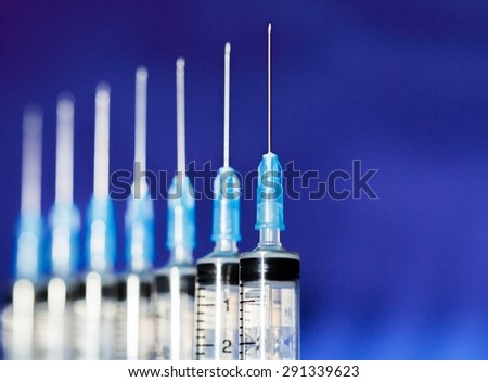 Syringe, Surgical Needle, Healthcare And Medicine.