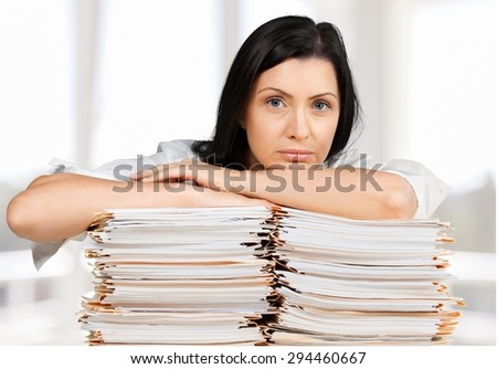 Emotional Stress, Paperwork, Women.