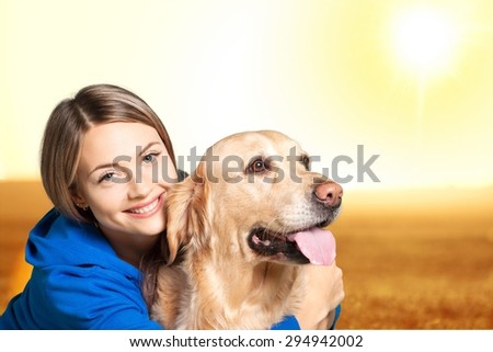 Dog, hugging, pet.