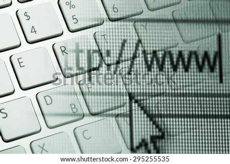 Computer Keyboard, Web Page, Internet.