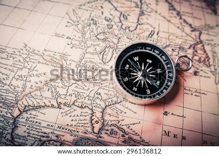 Compass, map, way.