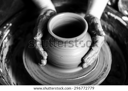 Pottery, Potter, Human Hand.