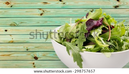 Salad, Lettuce, Leaf Vegetable.
