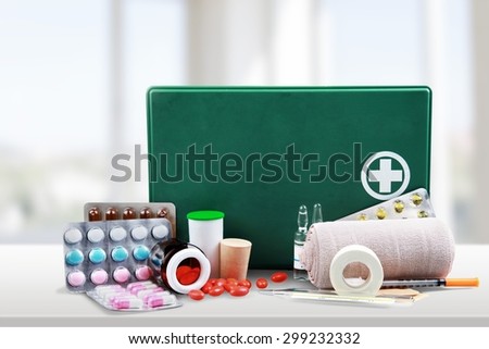 First Aid Kit, First Aid, Bandage.