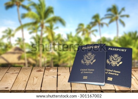 Passport, USA, Emigration and Immigration.
