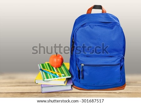 School, backpack, backpacker.