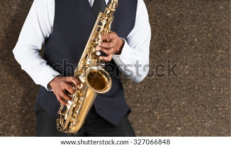 Jazz saxophone.