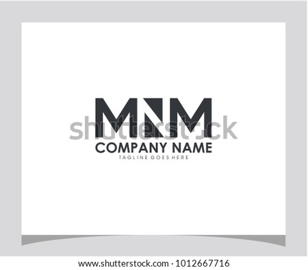 MNM initial letter icon logo vector eps 10