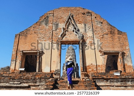 Similar – Image, Stock Photo Ancient ruins in Ayutthaya Historical Park, a famous tourist attraction in old city of Ayutthaya, Phra Nakhon Si Ayutthaya Province, Thailand