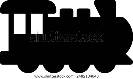 train icon, steam locomotive icon