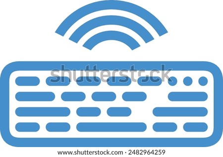 wireless keyboard icon, wireless keyboard sign