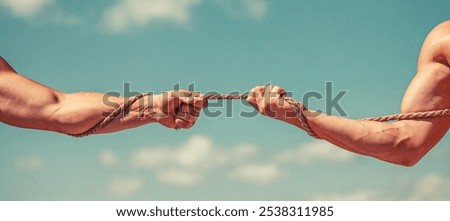 Image, Stock Photo rope | hope it holds!