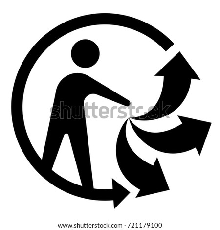 recycling logo, mark for sorted recyclable waste