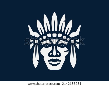 Vector illustration of the great warrior. Can be used for your business logo.