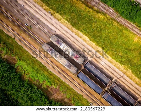 Similar – Image, Stock Photo #Railroad tracks from above