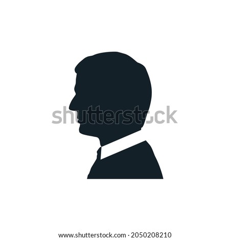 Emmanuel Macron French politician serving as President of France Profile image logo icon sign silhouette Classic official realistic style Fashion print clothes apparel card poster ad banner sticker