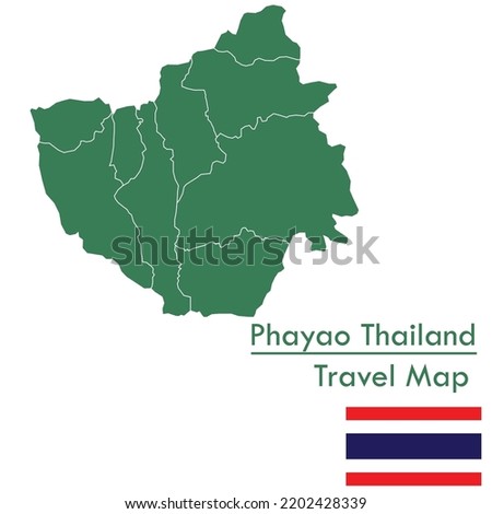 Phayao Province Map green map is one of the provinces of Thailand
