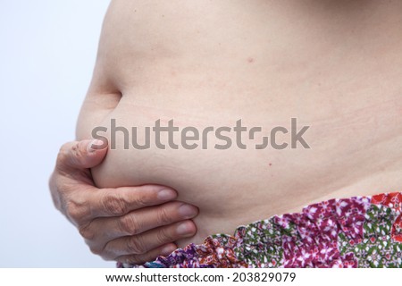 Women belly fat