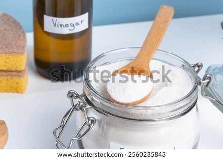 Similar – Image, Stock Photo filled storage jars on the shelf