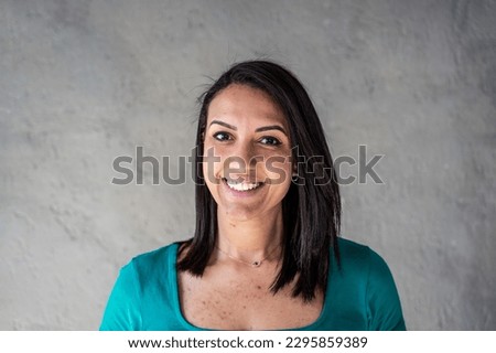 Similar – Image, Stock Photo Woman on the North Sea beach. Lots of sky, water and sand. Memories.