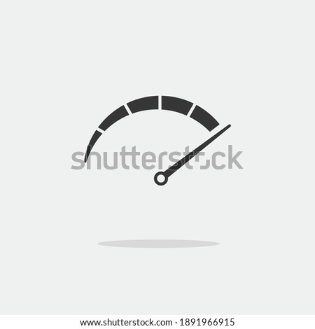 scale meter vector icon speedometer