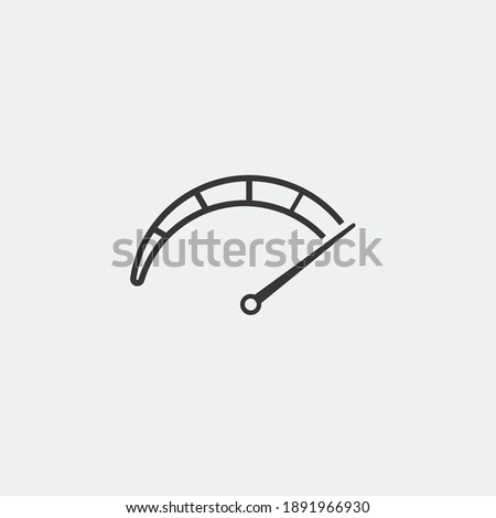scale meter vector icon speedometer