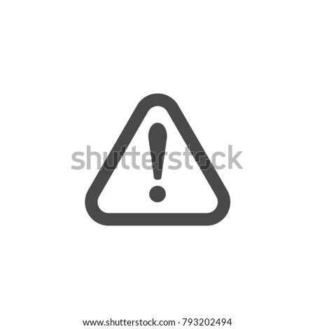 caution danger exclamation mark sign vector icon for industries packages websites etc