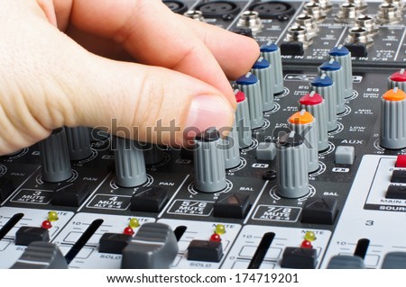 Audio mixer control