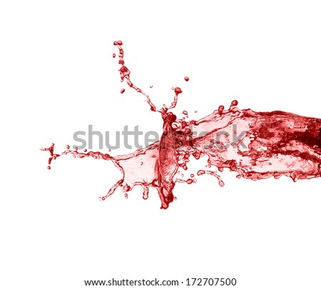Splash of red juice