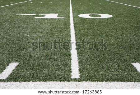 Football field grass and yard lines