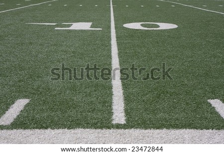 football field and yard lines