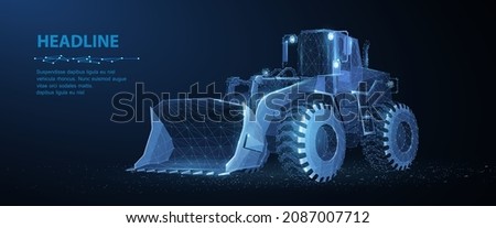 Similar – Image, Stock Photo Bucket with building rubble in front of a facade