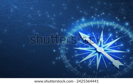 Digital compass. Business strategic explorer, Vision crisis, Mission path, Agency creative, Digital strategy, Market decision, Achievement strategy, Financial stock, Company vision concepts