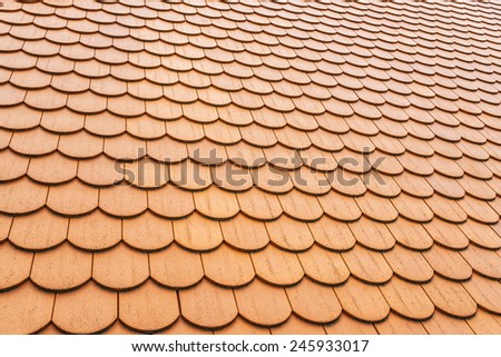 Background of six-tile laying on roof.