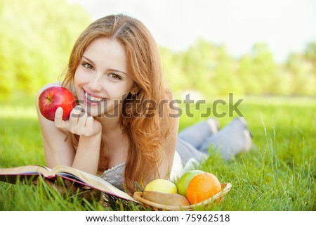 Similar – Image, Stock Photo Apples lie in a bowl on a scale and are weighed