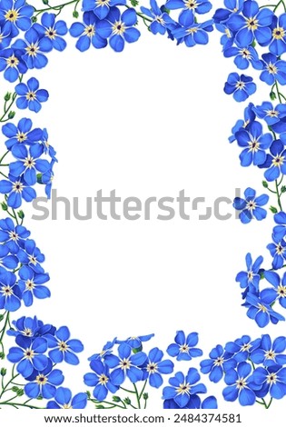 Similar – Image, Stock Photo forget-me-not Myosotis