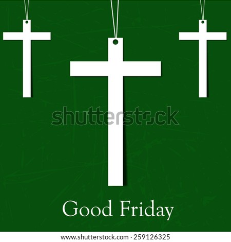 Good Friday background concept with Illustration of Jesus cross.