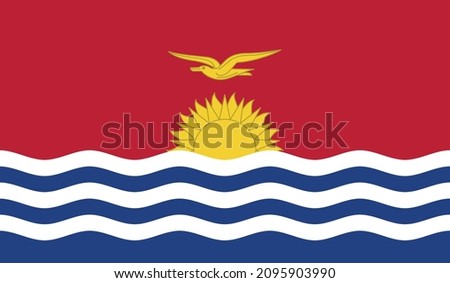 Flag of Kiribati vector format eps