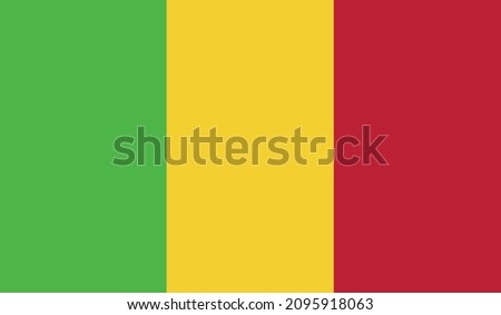 Flag of Mali vector format eps